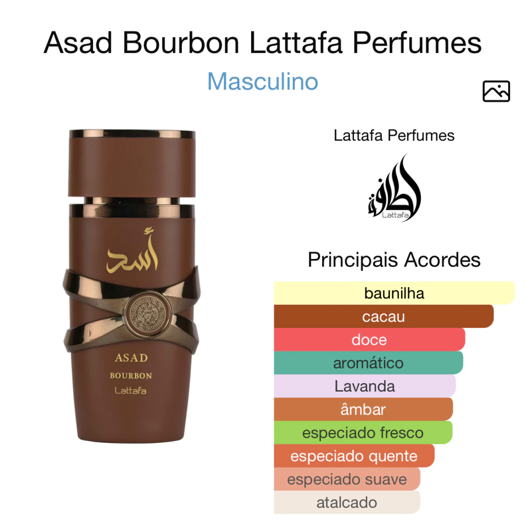 Asad Bourbon Lattafa Eau de Parfum - Perfume Masculino 100ML - Image 3
